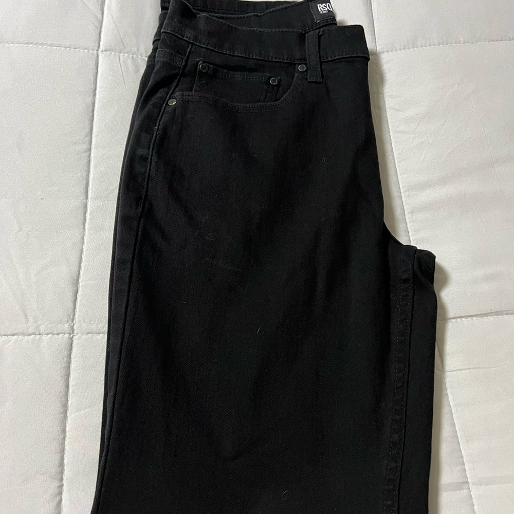 RSQ Men’s Black Skinny Jeans Classic Denim